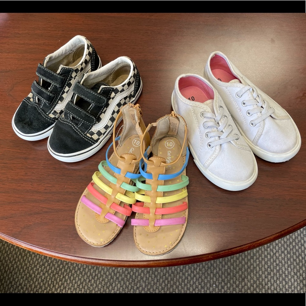 Toddler girl size 10 shoe bundle